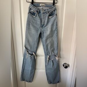 Abercrombie & Fitch Light Blue Distressed Jeans
